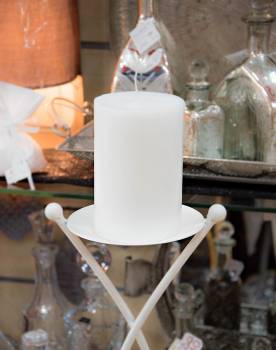 Κερί γάμου για κηροστάτη λευκό 10X15cm