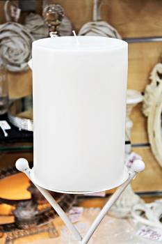 Κερί γάμου για κηροστάτη λευκό 14.5X20cm