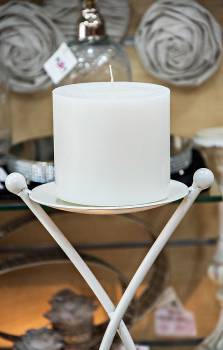 Κερί γάμου για κηροστάτη λευκό 11.5X10cm