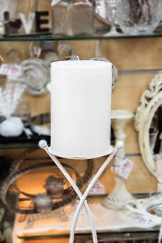 Κερί γάμου για κηροστάτη λευκό 14.5X15cm