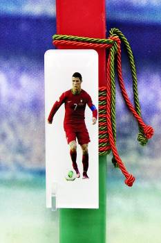Πασχαλινή λαμπάδα 24Δ007 Ποδόσφαιρο Messi plexiglass 25x4x2 cm