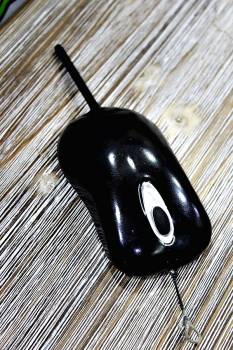 Πασχαλινή Λαμπάδα Ποντίκι μαύρο 12x6x2.5cm