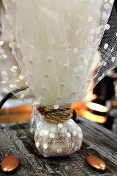 Μπομπονιέρα γάμου με ιβουάρ αρωματικό κερί με δέντρο ζωής
