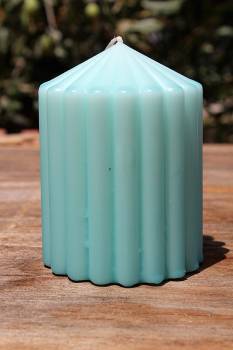 Αρωματικό ραβδωτό κερί μέντα με άρωμα πούδρα 7x15