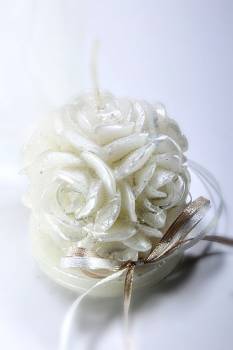 Κέρινο cup cake λουλούδι 7*6*5 σατινέ
