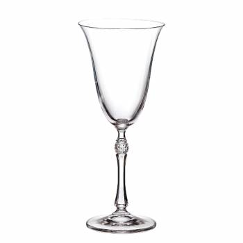 Crystalite Bohemia Κρυστάλλινο Ποτήρι Kρασιού Parus 250ml (σετ 6 τεμάχια)